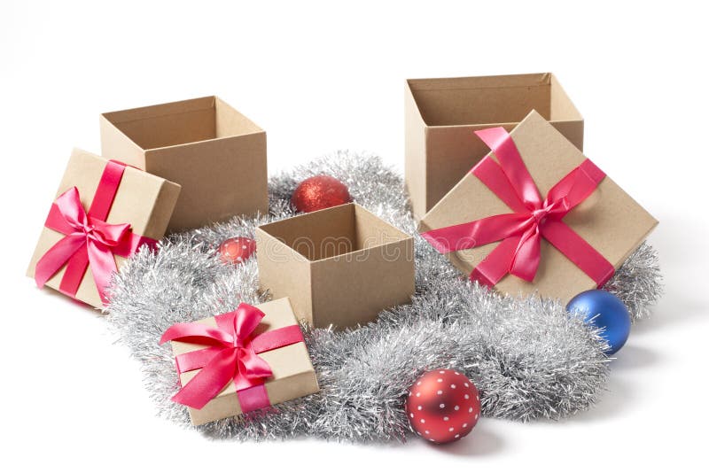 Open Christmas Gift Boxes