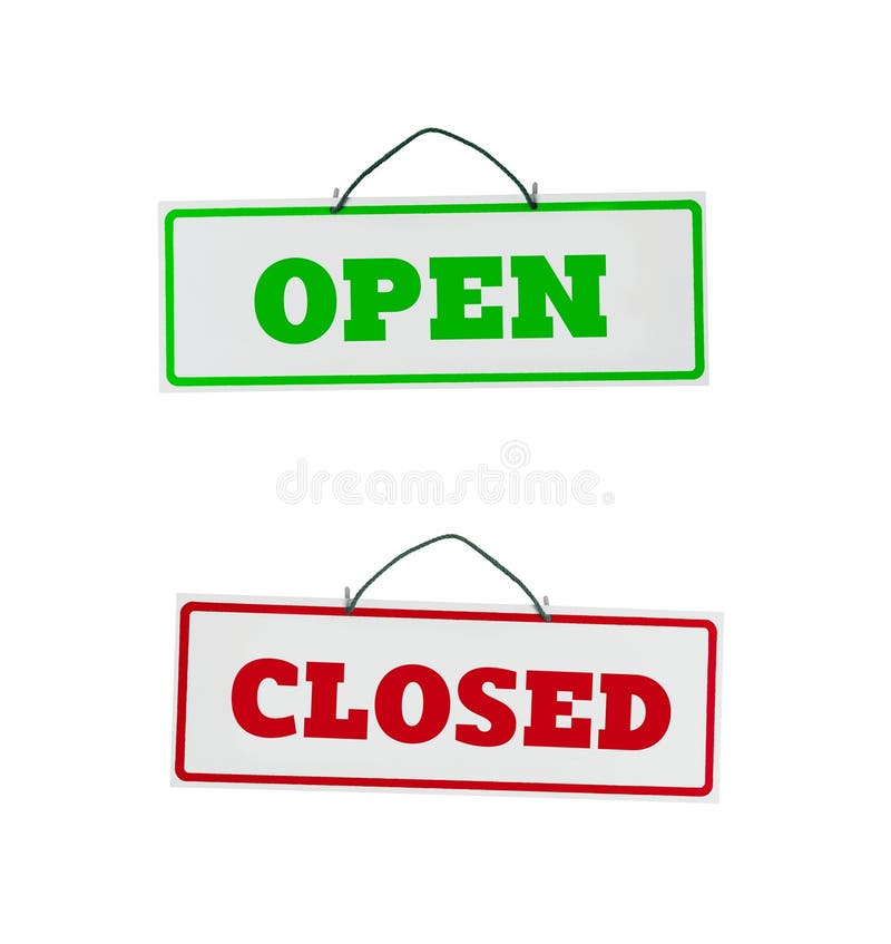 Open and close door signs