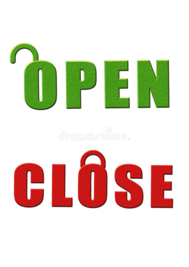 Open close sign board