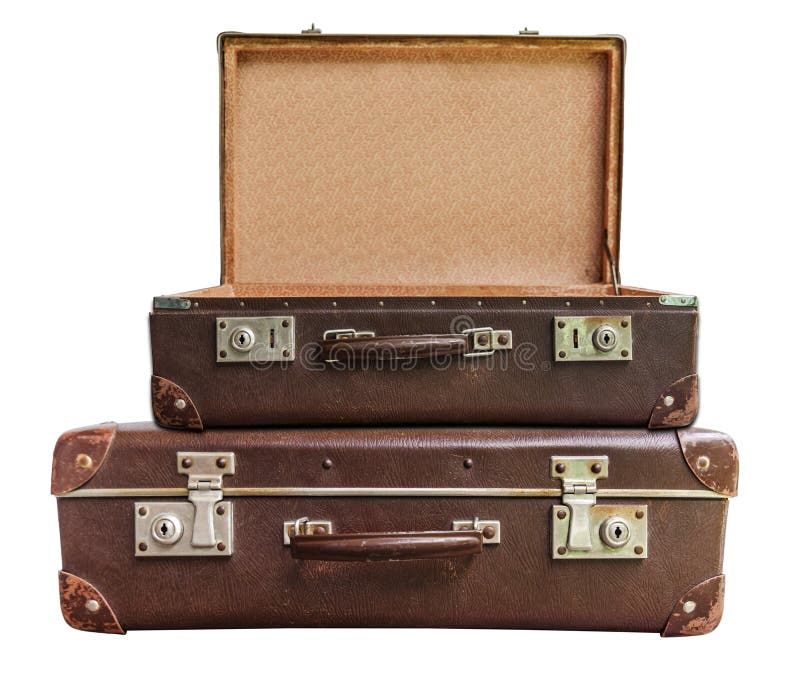 Old Fashioned Round Leather Suitcase Stock Photo - Download Image Now -  Suitcase, Circle, Hatbox - iStock