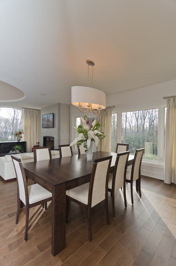 Modern Dinning Room Interior royalty free stock photo Modern Dinning Room Interior royalty free stock photo