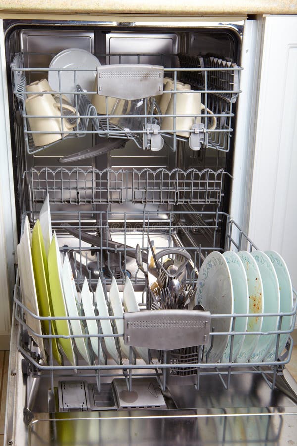 Dishwasher after Cleaning Process Stock Photo Image of home, hygiene