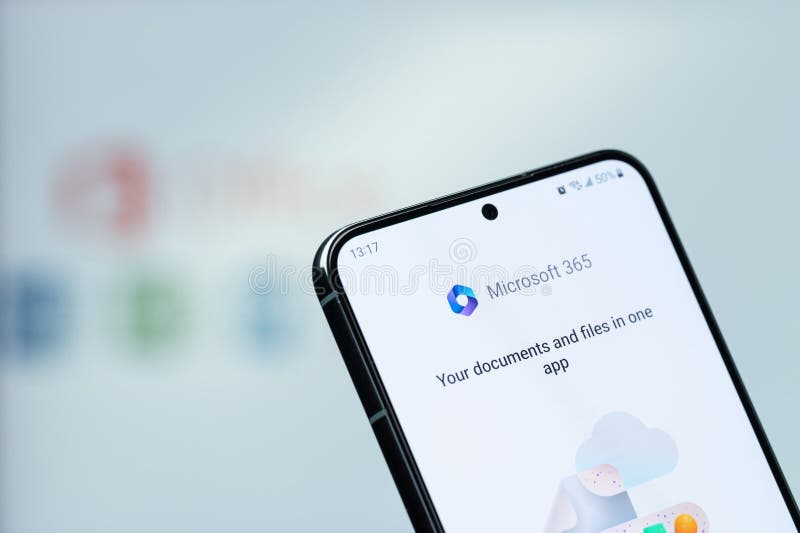 Open documents in Microsoft office 365 royalty free stock images