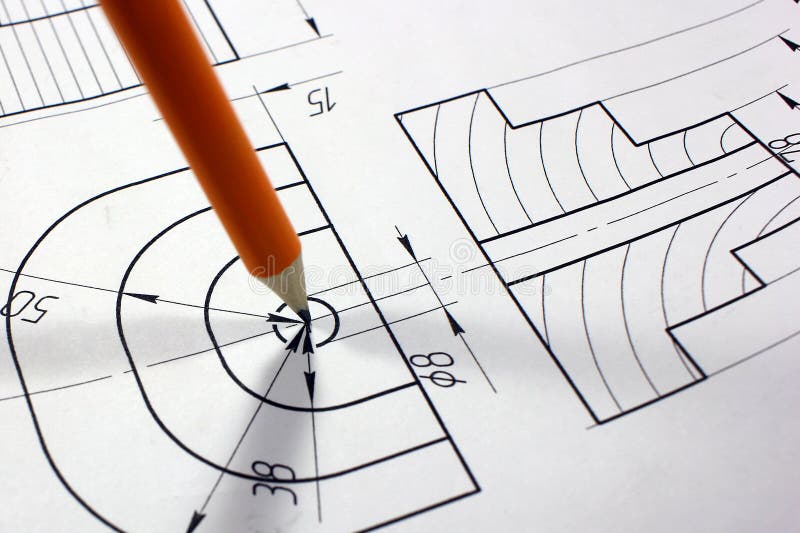 Open drawings with a pencil. stock photos Open drawings with a pencil. stock photos
