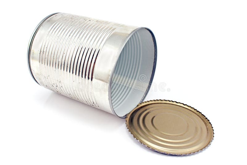 Open empty tin can stock image. Image of tinned, iron 30962945