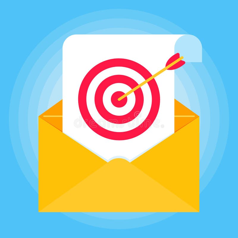 Цель значок. Email target. Page target