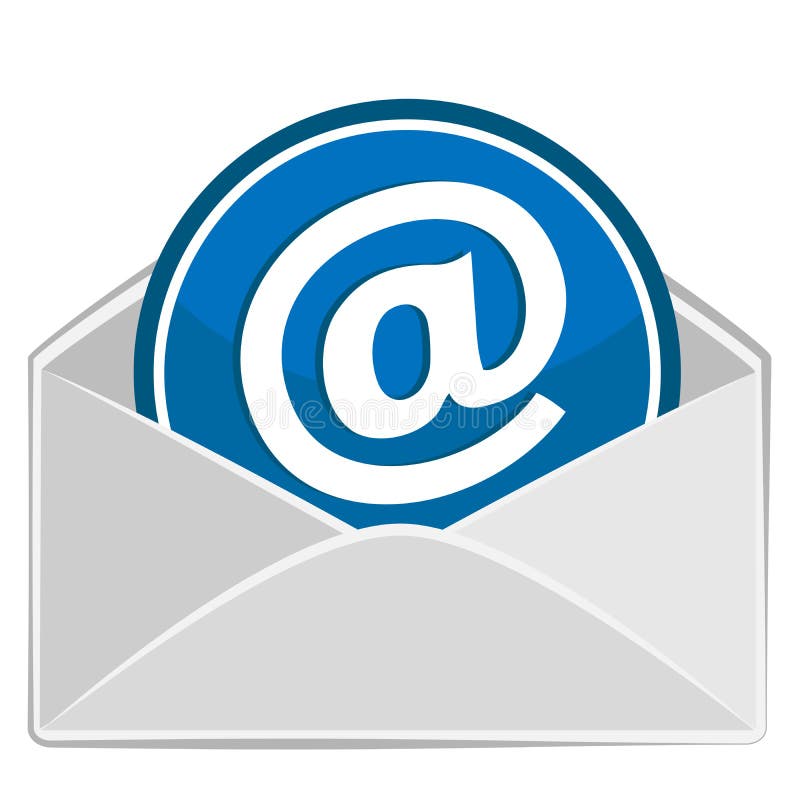 Open envelope. Email design royalty free illustration