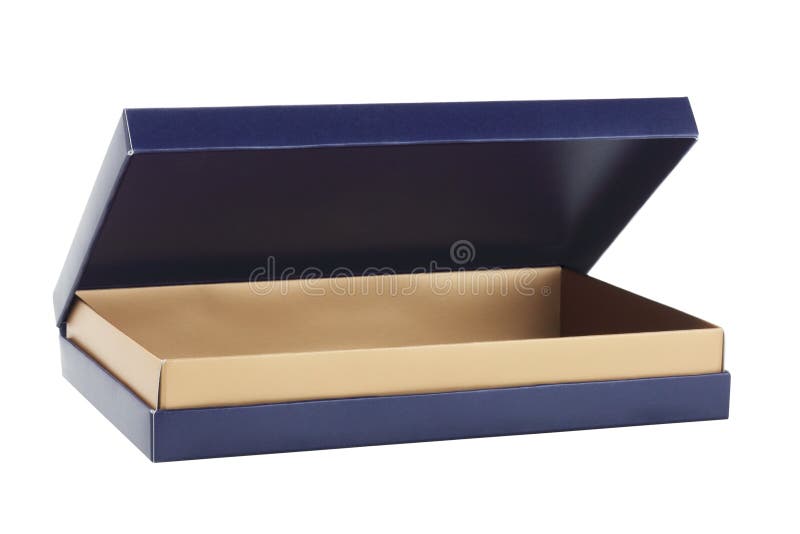 Open Gift Box Inside a Black Hard Case Stock Image - Image of