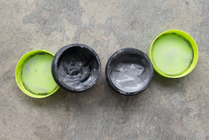 Open Hair Wax in Green Tubs Stock Image Image of cosmetic, hold 89702377