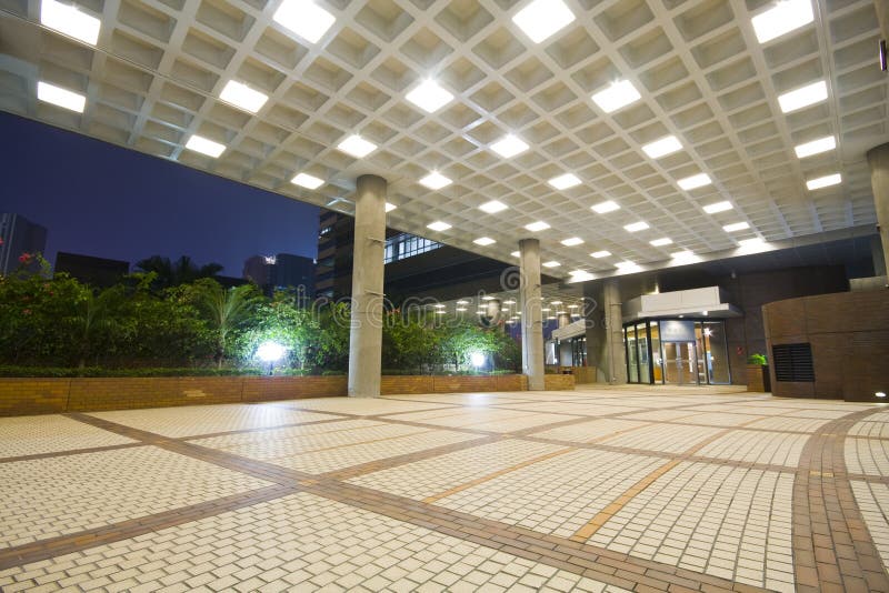 Open hall stock image. Image of light, business, building 13804543