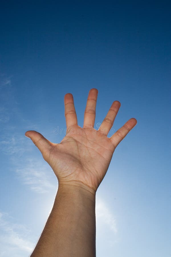 Open hand royalty free stock photography