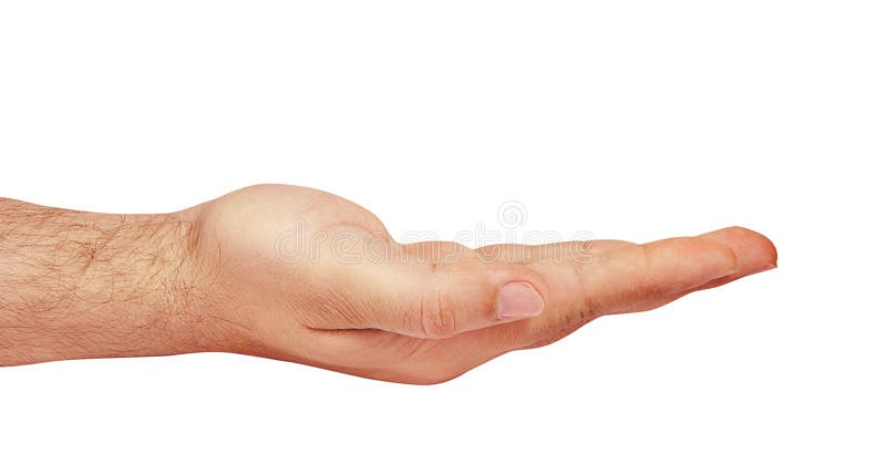 Open hand royalty-vrije stock foto