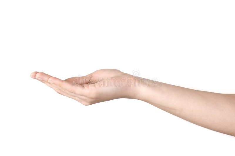 Open hand royalty-vrije stock foto