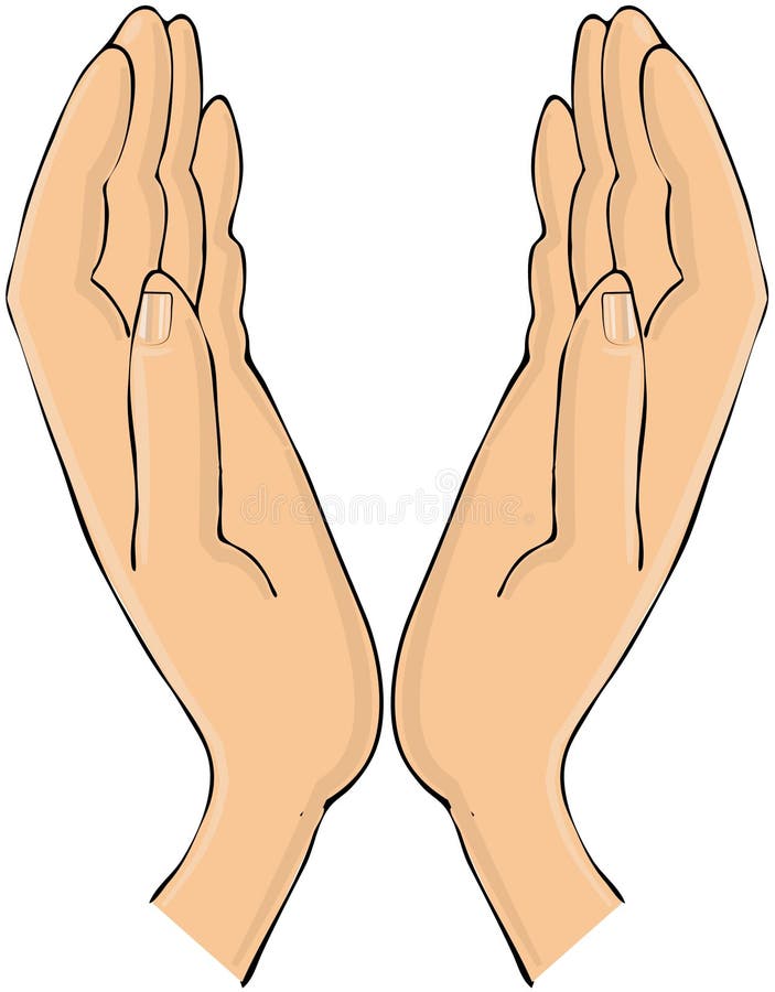 out stretched hand clipart transparent