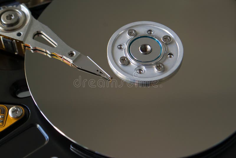 Open hard drive stock images