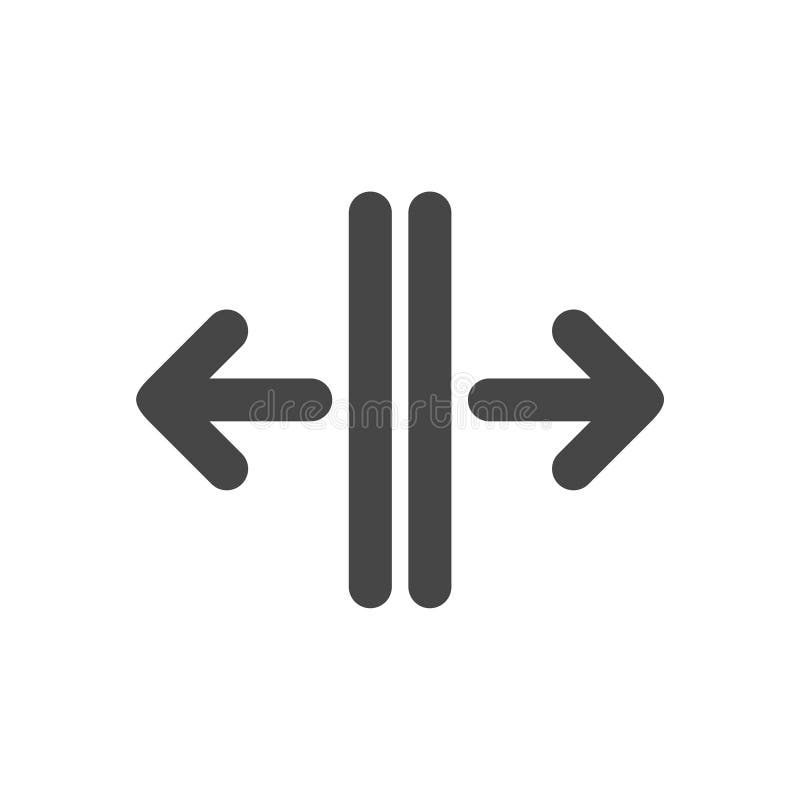 Open het pictogram van het deurteken stock illustratie Open het pictogram van het deurteken stock illustratie