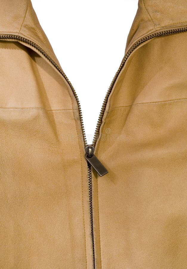 Open leather jacket stock photo. Image of teeth, clothes 879002