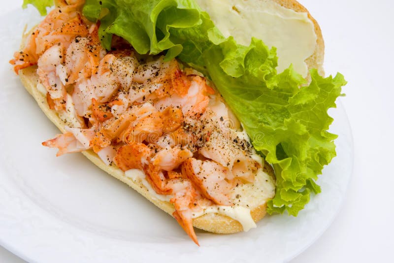 Open Lobster Sandwich