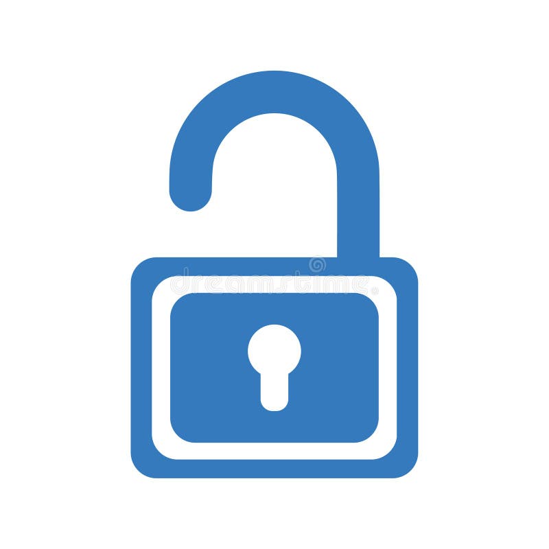 Open Lock, Unlock, Unlocked Icon Stock Vector - Illustration of safety
