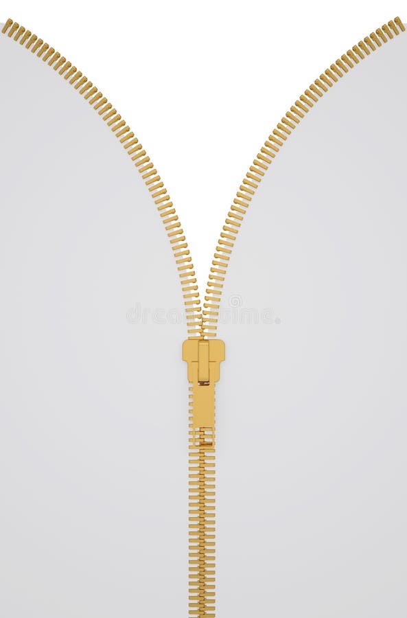 Open lock zipper. stock illustration. Illustration of closeup - 31494834