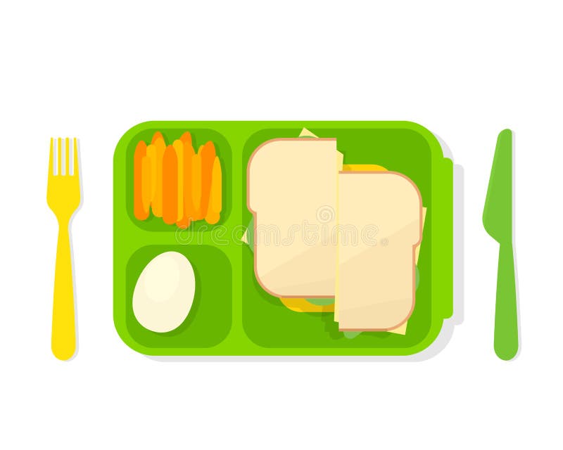 Open lunch box vector illustration Open lunch box vector illustration