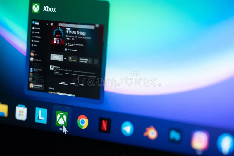 Open microsoft xbox account stock photos.