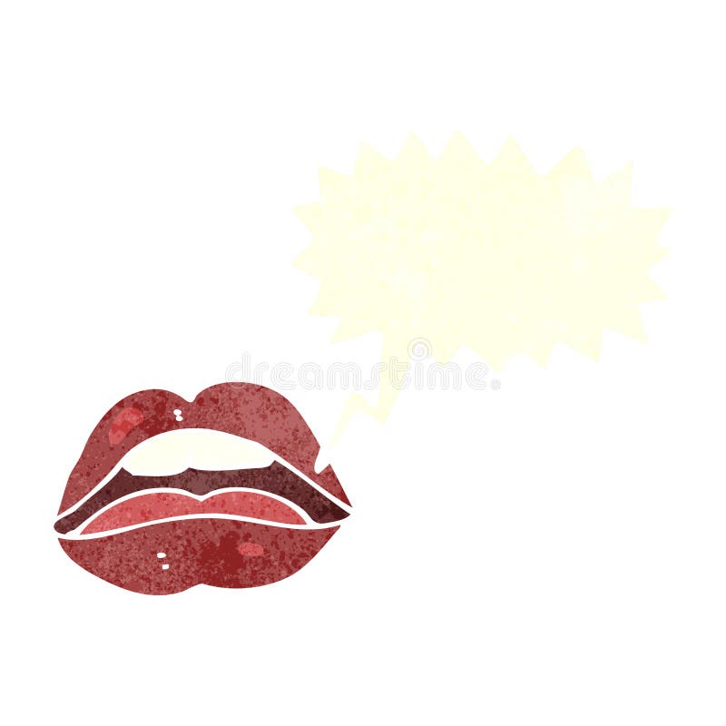 Open Mouth Cartoon Symbol with Speech Bubble Stock Illustration Illustration of design, speech