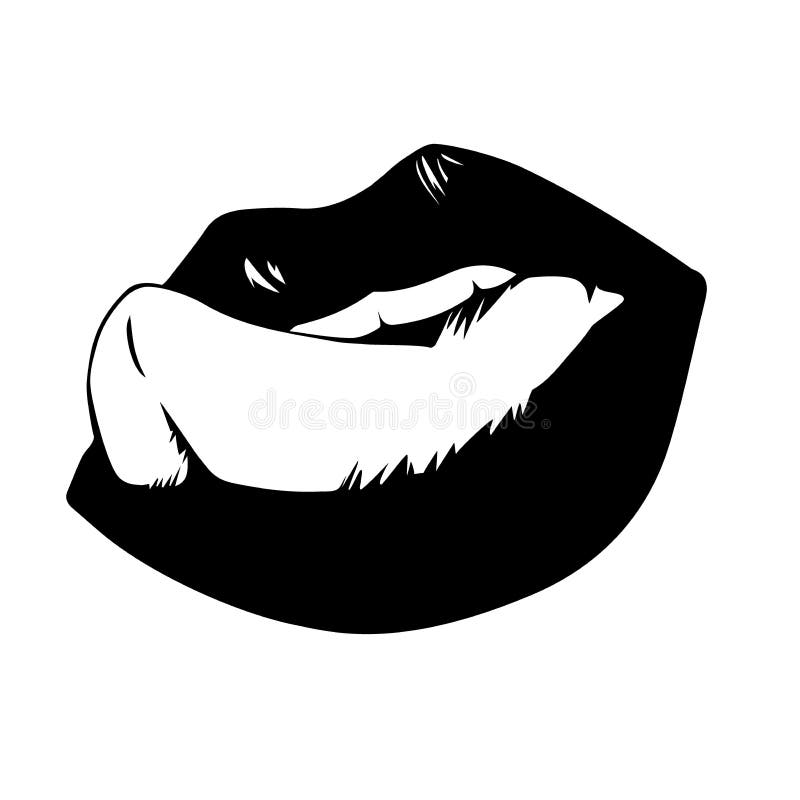 pics Tongue Out Clipart Black And White open mouth and tongue sticking out
