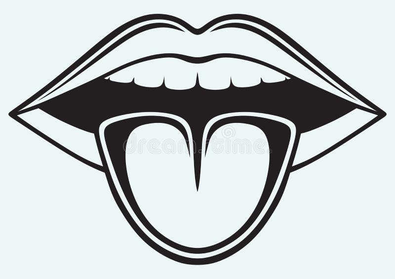 Open Mouth, Tooth And Tongue Stock Vector Illustration of contour, mouth 37858899