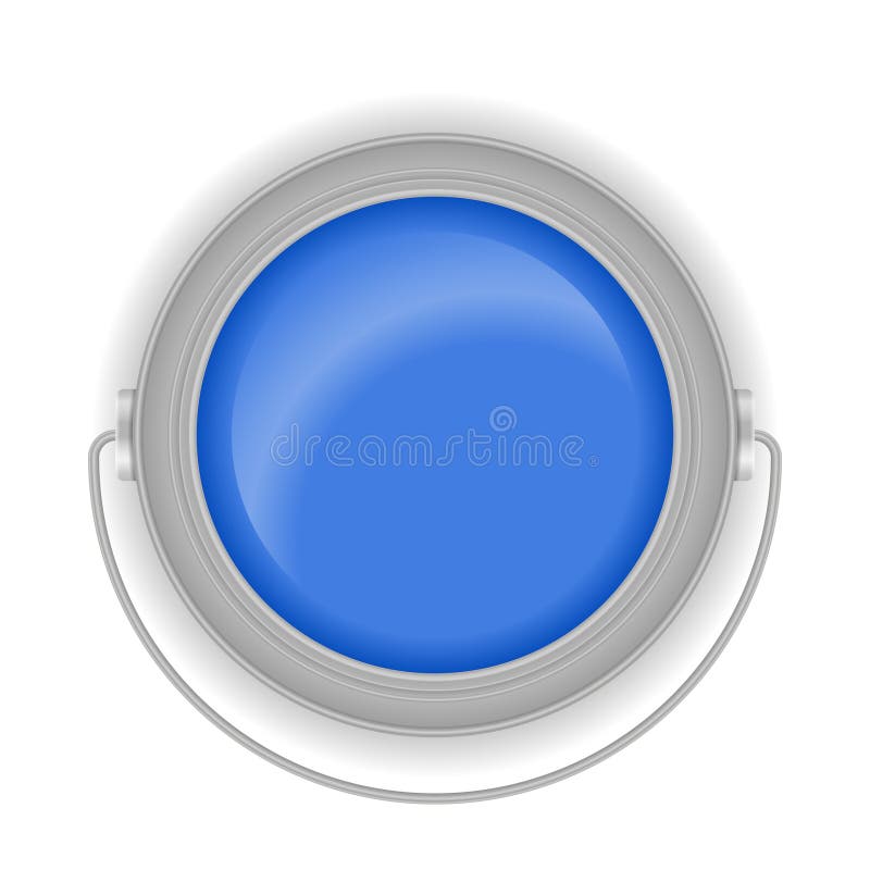 Open paint can vector illustration