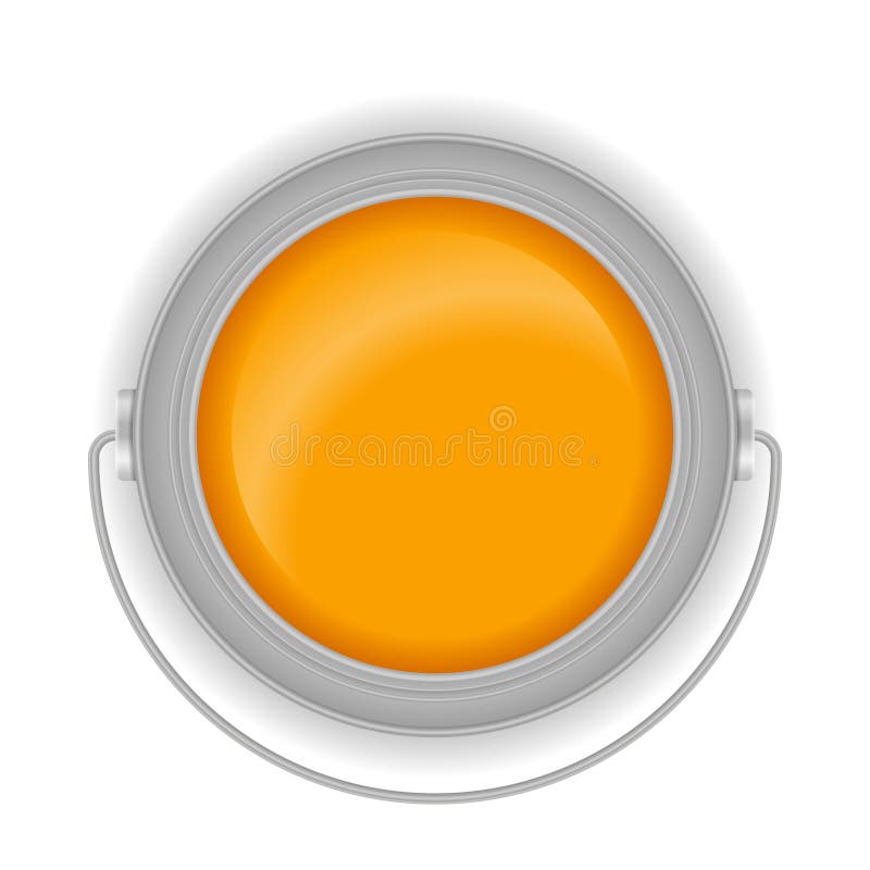 Open paint can royalty free illustration