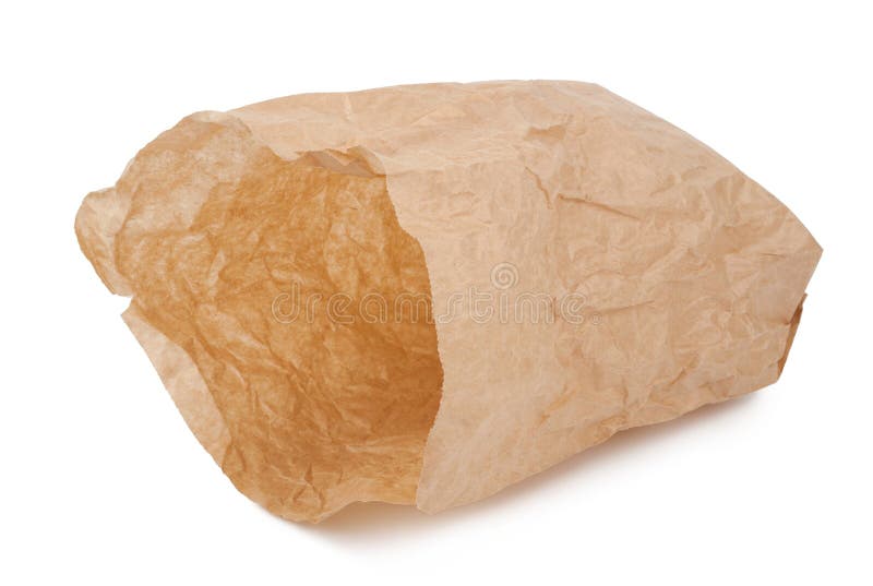 Open paper bag royalty free stock images