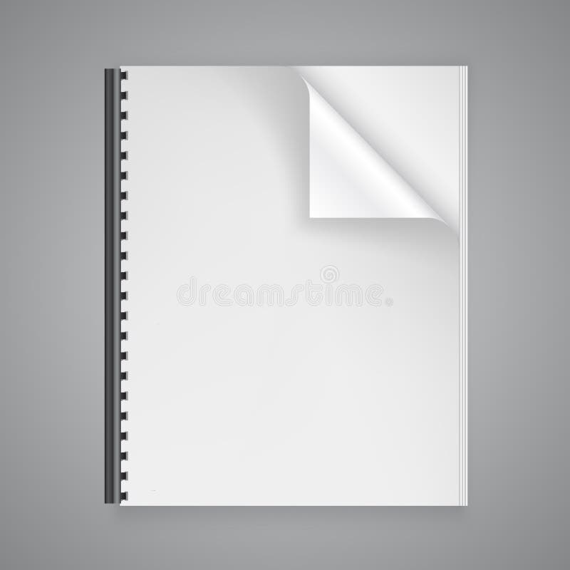 Open the paper journal stock illustration Open the paper journal stock illustration