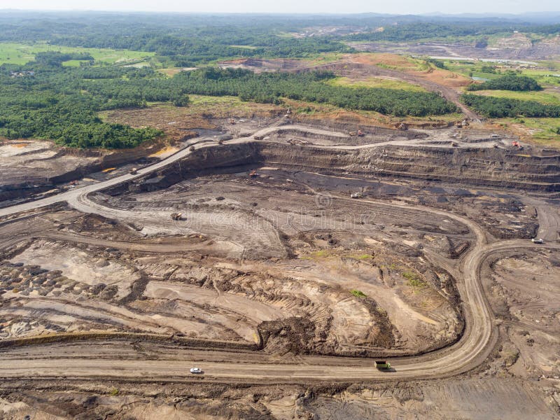 Modern Coal Mines In Indonesia Kalimantan in Living room