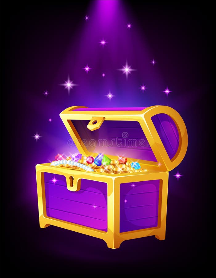Treasure Chest For Animation Stock Vector - Illustration of