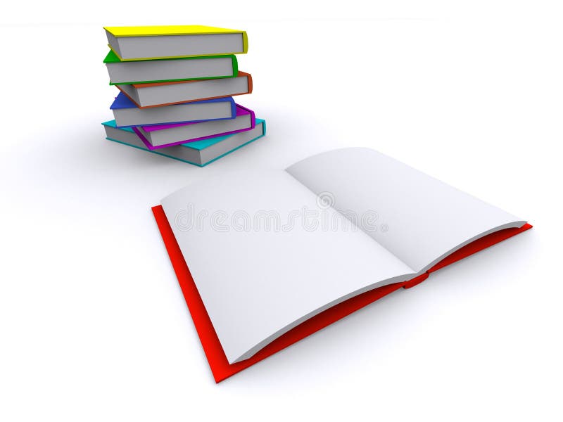 Open en Gesloten Boek vector illustratie. Illustration of gesloten -  42175884, image size:800x600