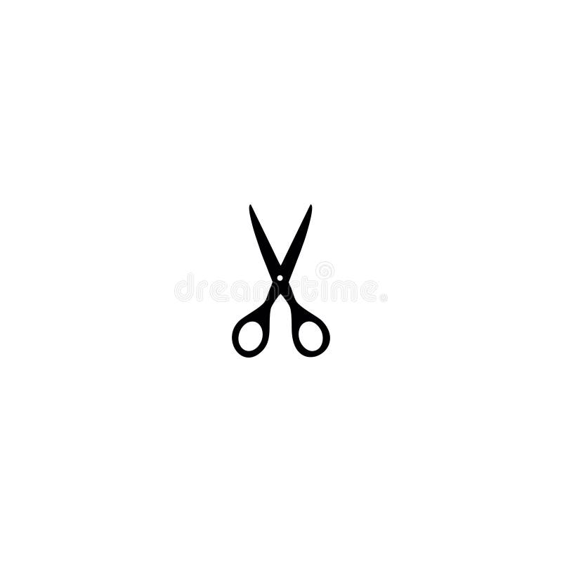 Open scissors icon and simple flat symbol for web site, mobile, logo, app, UI stock illustration Open scissors icon and simple flat symbol for web site, mobile, logo, app, UI stock illustration