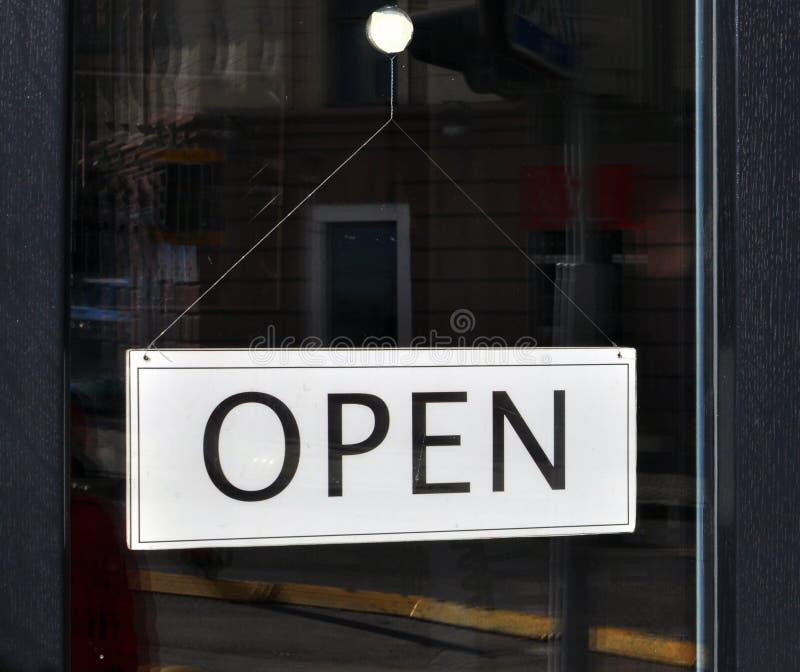 Open sign royalty free stock photos