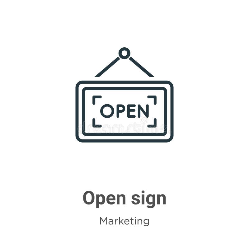 Open - Free signs icons