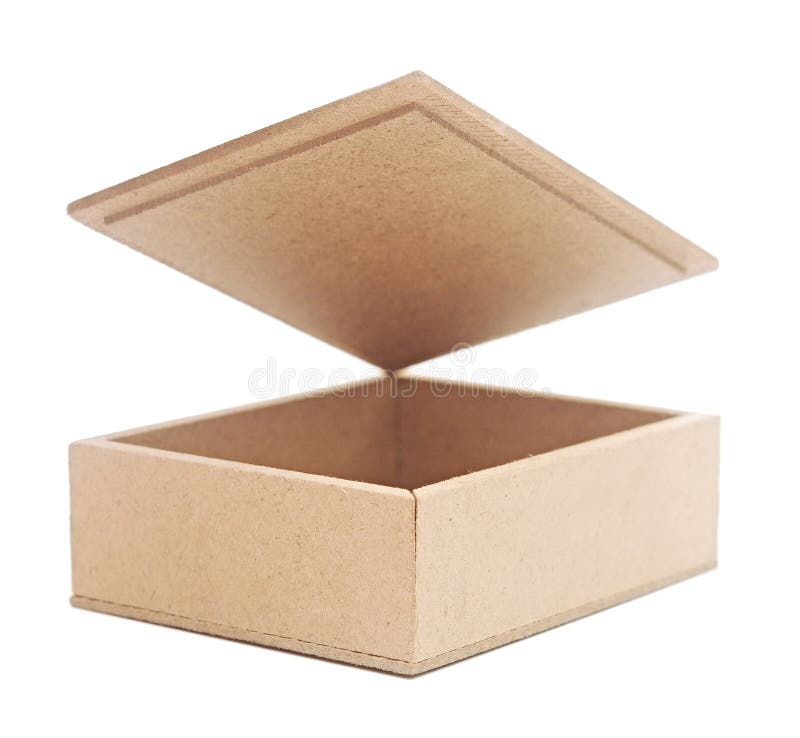 Open Small Cardboard Box Stock Photos - Image: 34471993