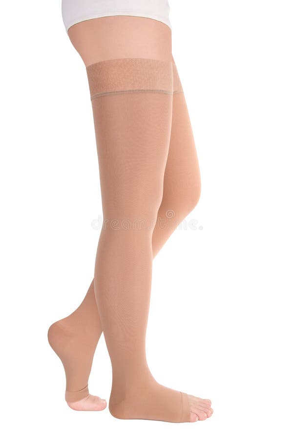 Compression Hosiery. Medical Compression stockings and tights for varicose  veins and venouse therapy. Socks for man and women. Clinical compression  Stock Photo - Alamy