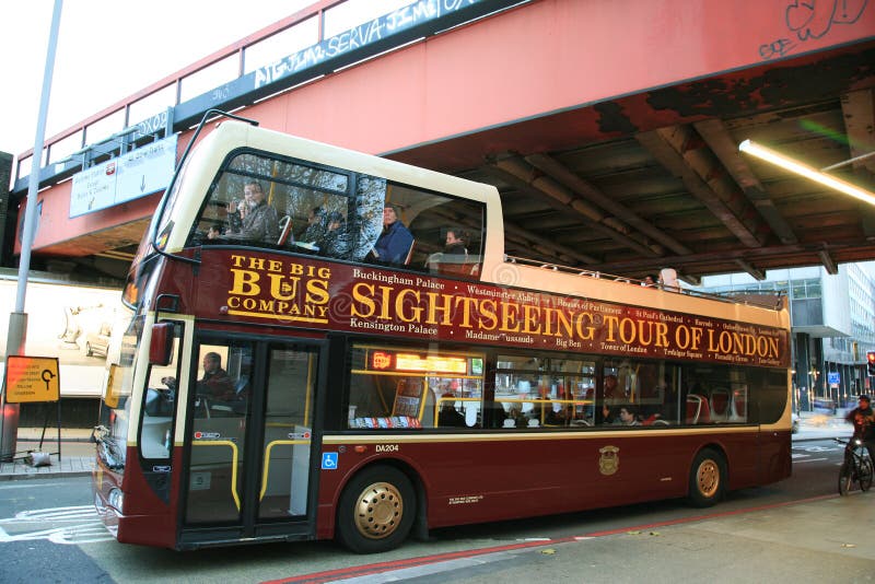 Open Top Tourist Bus Route Theme Stock Photo 2305968133