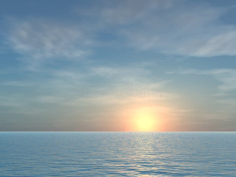 Open Tropical Sea Sunrise