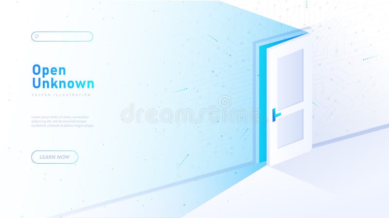 Vector poster alb necunoscut deschis vector illustration