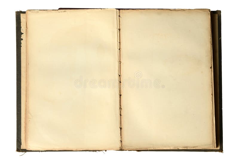 Premium Photo  Opened retro empty book isolated on black color