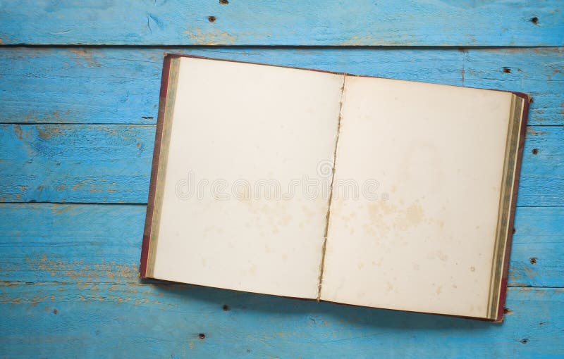 Open vintage book stock image Open vintage book stock image
