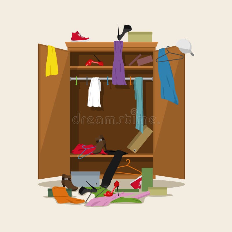 Overflowing Closet Stock Illustrations – 55 Overflowing Closet Stock ...