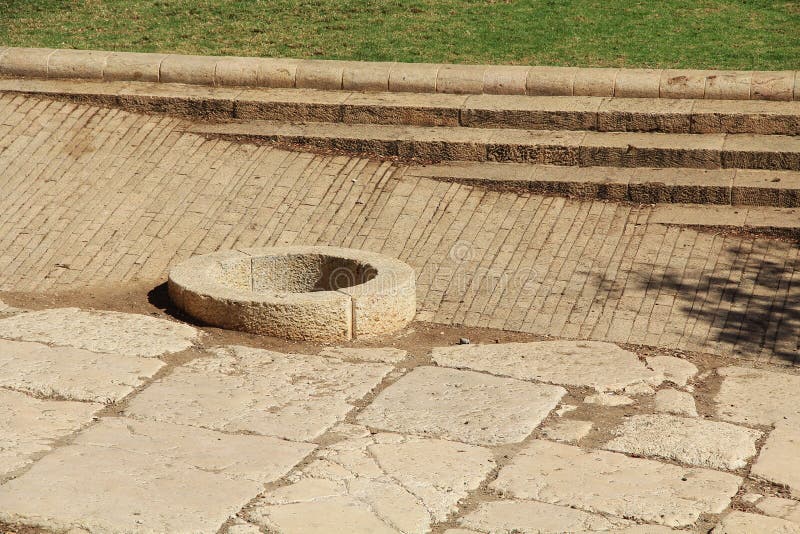 Open Well Just Outside Old Jerusalem City Walls royalty free stock photography Open Well Just Outside Old Jerusalem City Walls royalty free stock photography