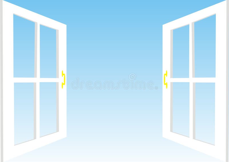 Open window, illustration