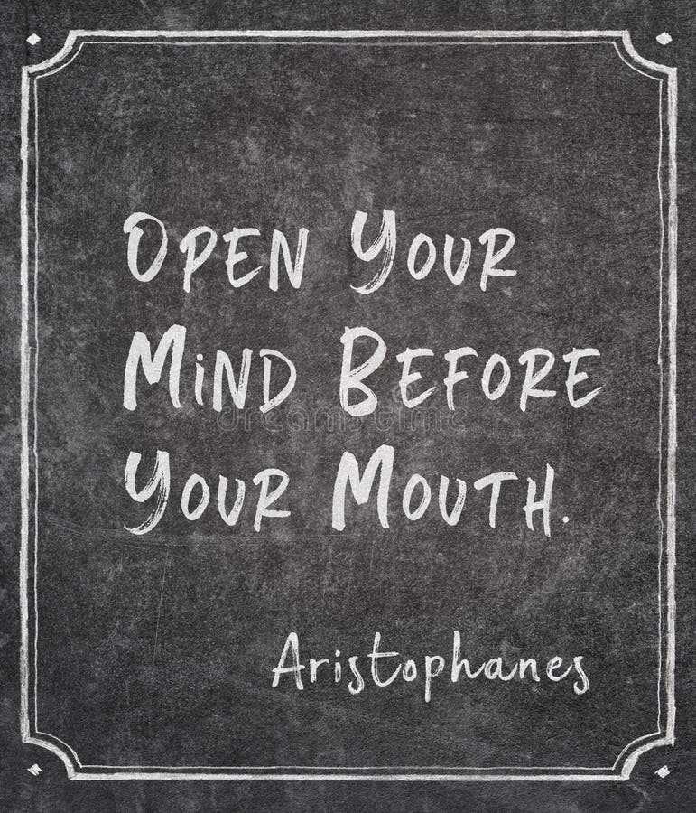 Open your mind Aristophanes royalty free stock photo Open your mind Aristophanes royalty free stock photo